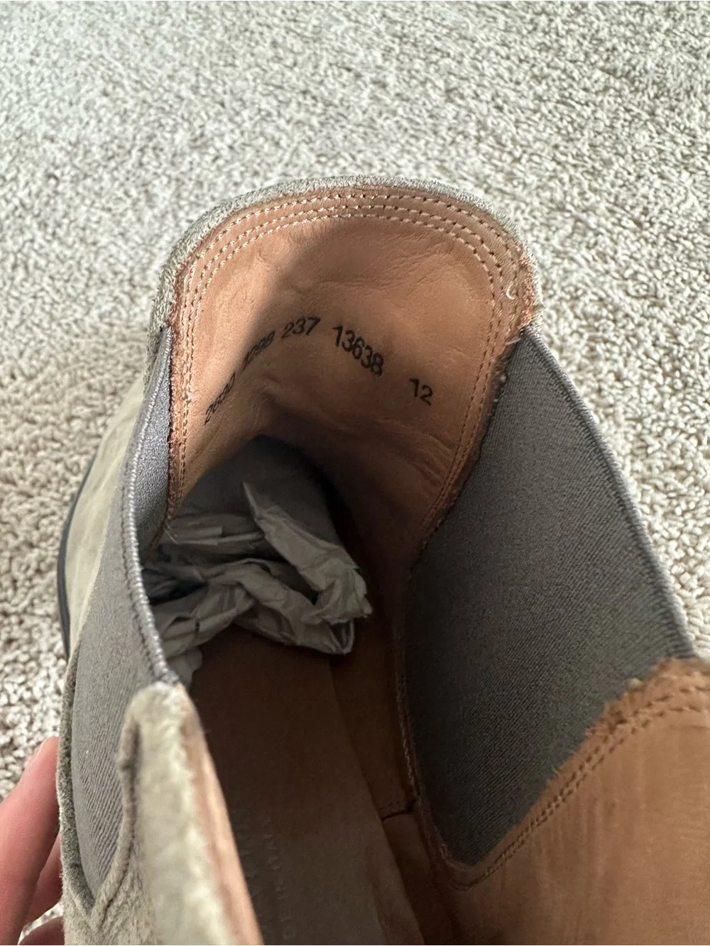 John Varvatos suede chukka